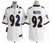 nike nfl jerseys baltimore ravens #92 ngata white[game Art Patch]