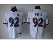 nike nfl jerseys baltimore ravens #92 ngata white[nike limited Art Patch]