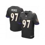 Men Nike Baltimore Ravens #97 Michael Pierce Elite Black Alternate NFL Jersey