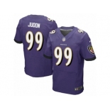 Men Nike Baltimore Ravens #99 Matt Judon Elite Purple Team Color NFL Jersey