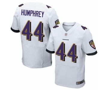 Men's Baltimore Ravens #44 Marlon Humphrey Elite White Football Jersey