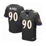 Men's Baltimore Ravens #90 Pernell McPhee Elite Black Alternate Football Jersey