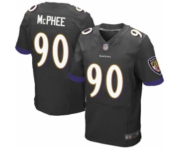 Men's Baltimore Ravens #90 Pernell McPhee Elite Black Alternate Football Jersey