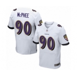 Men's Baltimore Ravens #90 Pernell McPhee Elite White Football Jersey