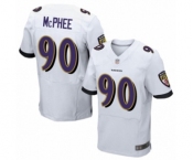 Men's Baltimore Ravens #90 Pernell McPhee Elite White Football Jersey