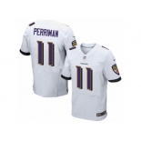 Men's Nike Baltimore Ravens #11 Breshad Perriman Elite White NFL Jersey