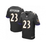 Men's Nike Baltimore Ravens #23 Tony Jefferson Elite Black Alternate NFL Jersey