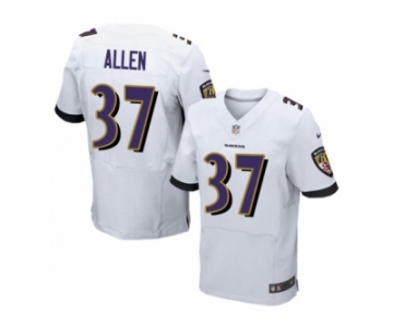 Men's Nike Baltimore Ravens #37 Javorius Allen Elite White NFL Jersey