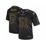 Men's Nike Baltimore Ravens #51 Daryl Smith Elite Lights Out Black NFL Jersey