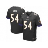 Men's Nike Baltimore Ravens #54 Zach Orr Elite Black Alternate NFL Jersey