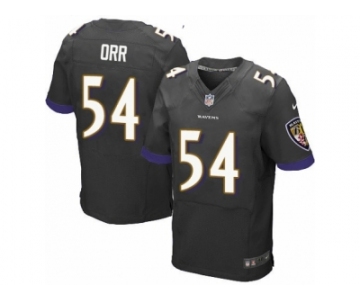 Men's Nike Baltimore Ravens #54 Zach Orr Elite Black Alternate NFL Jersey