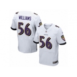 Men's Nike Baltimore Ravens #56 Tim Williams Elite White NFL Jersey