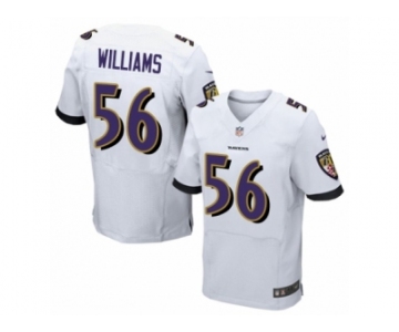 Men's Nike Baltimore Ravens #56 Tim Williams Elite White NFL Jersey