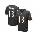 Nike Baltimore Ravens #13 John Brown Black Alternate Men Stitched NFL New Elite Jersey