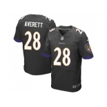 Nike Baltimore Ravens #28 Anthony Averett Black Alternate Men Stitched NFL New Elite Jersey