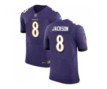 Nike Baltimore Ravens #8 Lamar Jackson Purple Team Color Men Stitched NFL Vapor Untouchable Elite Jersey