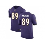 Nike Baltimore Ravens #89 Mark Andrews Purple Team Color Men Stitched NFL Vapor Untouchable Elite Jersey