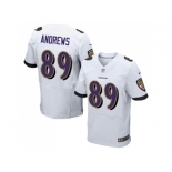 Nike Baltimore Ravens #89 Mark Andrews White Men Stitched NFL New Elite Jersey