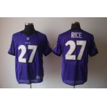 nike nfl baltimore ravens #27 ray rice purple [Elite Jerseys]