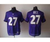 nike nfl baltimore ravens #27 ray rice purple [Elite Jerseys]