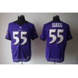 nike nfl baltimore ravens #55 suggs purple [Elite Jerseys]