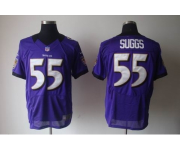 nike nfl baltimore ravens #55 suggs purple [Elite Jerseys]