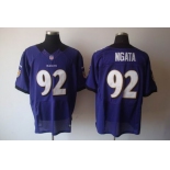 nike nfl baltimore ravens #92 ngata purple[elite]