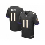 nike nfl jerseys baltimore ravens #11 kamar aiken black[Elite]