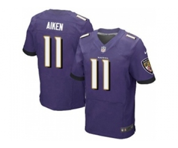 nike nfl jerseys baltimore ravens #11 kamar aiken purple[Elite]