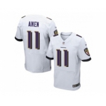 nike nfl jerseys baltimore ravens #11 kamar aiken white[Elite]