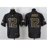 nike nfl jerseys baltimore ravens #12 jones black[Elite gold lettering fashion]