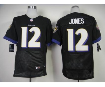 nike nfl jerseys baltimore ravens #12 jones black[New Elite]