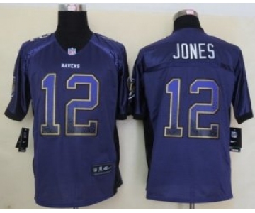 nike nfl jerseys baltimore ravens #12 jones purple[Elite drift fashion]