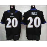 nike nfl jerseys baltimore ravens #20 reed black[Elite]