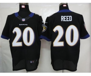 nike nfl jerseys baltimore ravens #20 reed black[Elite]