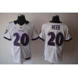 nike nfl jerseys baltimore ravens #20 reed white[elite]