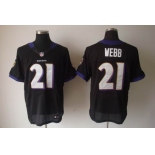 nike nfl jerseys baltimore ravens #21 webb black[Elite]