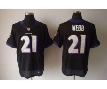 nike nfl jerseys baltimore ravens #21 webb black[Elite]