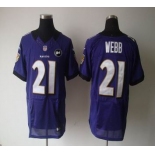 nike nfl jerseys baltimore ravens #21 webb purple[Elite Art Patch]