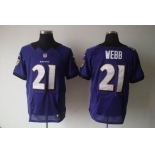 nike nfl jerseys baltimore ravens #21 webb purple[elite]