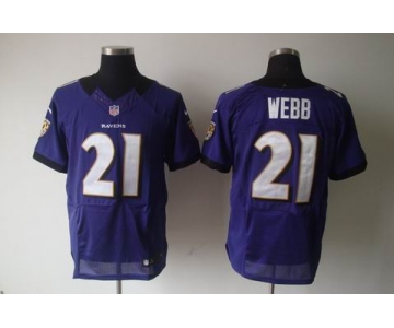 nike nfl jerseys baltimore ravens #21 webb purple[elite]