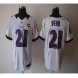 nike nfl jerseys baltimore ravens #21 webb white[Elite Art Patch]