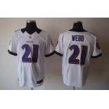 nike nfl jerseys baltimore ravens #21 webb white[elite]