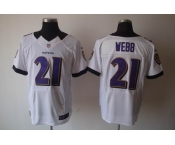 nike nfl jerseys baltimore ravens #21 webb white[elite]