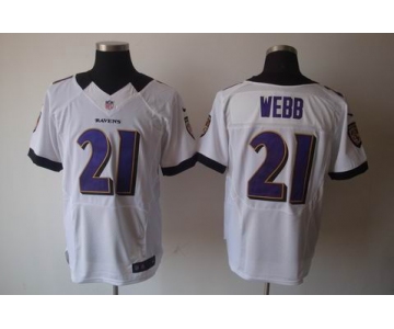 nike nfl jerseys baltimore ravens #21 webb white[elite]