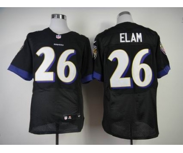 nike nfl jerseys baltimore ravens #26 elam black[New Elite][elam]