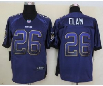 nike nfl jerseys baltimore ravens #26 elam purple[Elite drift fashion]