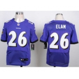 nike nfl jerseys baltimore ravens #26 elam purple[New Elite][elam]