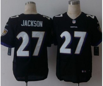 nike nfl jerseys baltimore ravens #27 jackson black[Elite][jackson]