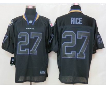 nike nfl jerseys baltimore ravens #27 ray rice black[Elite lights out]